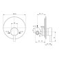 Ideal Standard CeraLine - Robinetterie de douche encastrée avec corps d’encastrement, chrome A6940AA