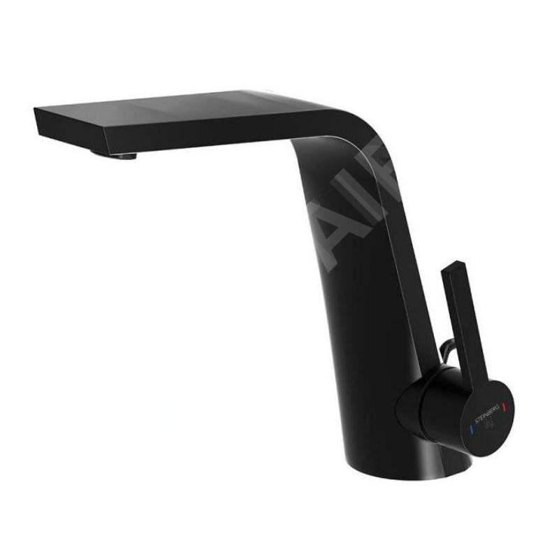 Steinberg 260 - Mitigeur de lavabo avec vidage, noir mat 260 1000 1 S