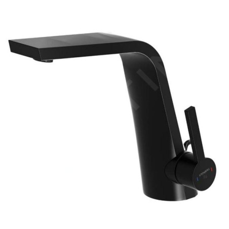 Steinberg 260 - Mitigeur de lavabo avec vidage, noir mat 260 1000 1 S