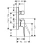 Hansgrohe Metropol - Mitigeur de baignoire encastré, chrome 32545000