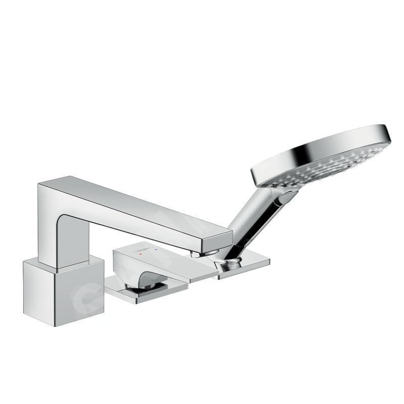 Hansgrohe Metropol - Mitigeur pour montage sur bord de baignoire, installation 3 trous, chrome 32551000 Hansgrohe Metropol - Mitigeur pour montage sur bord de baignoire, installation 3 trous, chrome 32551000