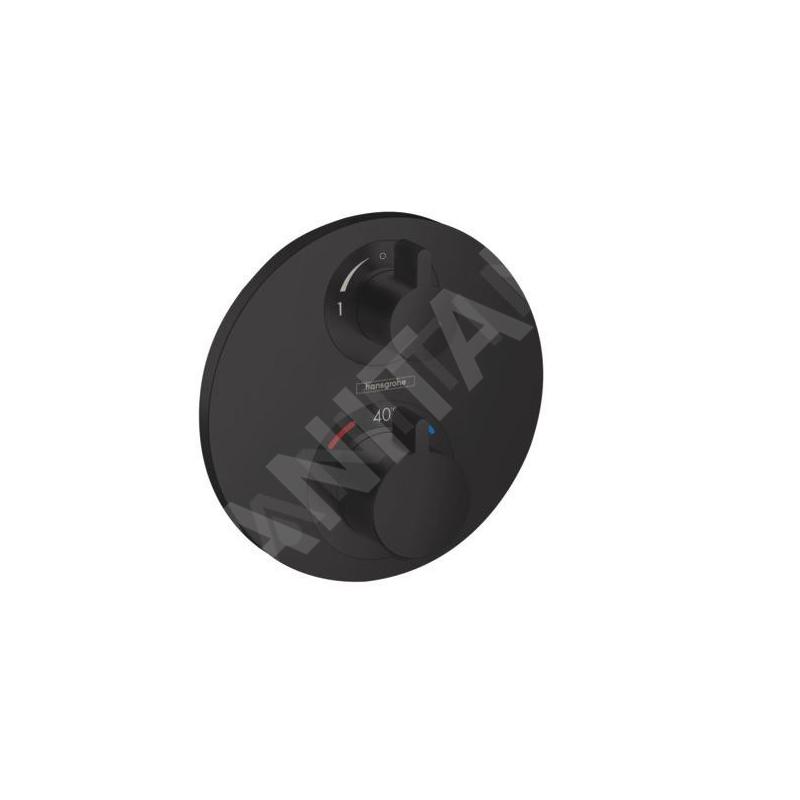Hansgrohe Ecostat S - Mitigeur thermostatique encastré pour 2 appareils, noir mat 15758670 Hansgrohe Ecostat S - Mitigeur thermostatique encastré pour 2 appareils, noir mat 15758670