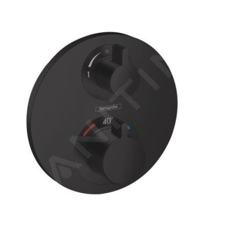 Hansgrohe Ecostat S - Mitigeur thermostatique encastré pour 2 appareils, noir mat 15758670