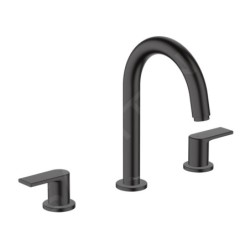 Hansgrohe Vernis Shape - Mitigeur de lavabo avec vidage, installation 3 trous, noir mat 71563670
