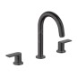 Hansgrohe Vernis Shape - Mitigeur de lavabo avec vidage, installation 3 trous, noir mat 71563670