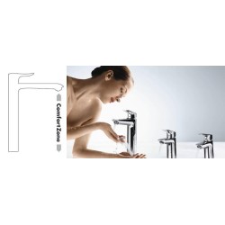 Hansgrohe Vernis Shape - Mitigeur de lavabo avec vidage, installation 3 trous, noir mat 71563670