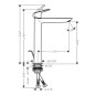 Hansgrohe Logis - Mitigeur de lavabo avec vidage, EcoSmart, noir mat 71257670