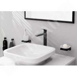 Hansgrohe Logis - Mitigeur de lavabo avec vidage, EcoSmart, noir mat 71257670