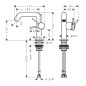 Hansgrohe Tecturis S - Mitigeur de lavabo, CoolStart, EcoSmart, bronze brossé 73321140