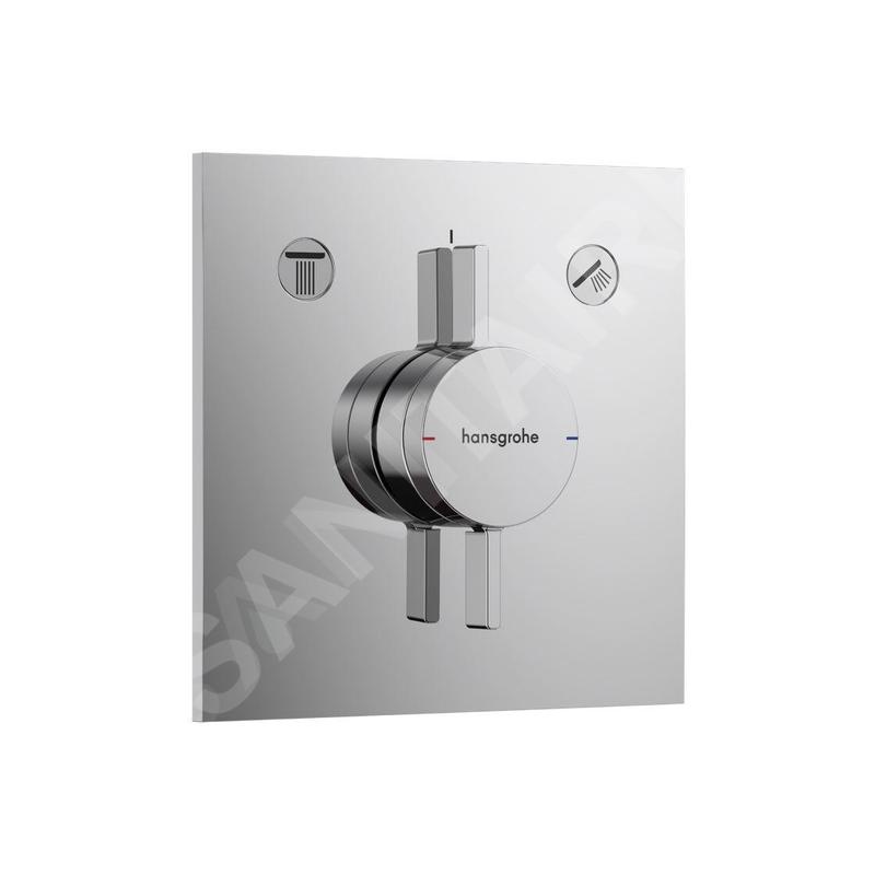 Hansgrohe DuoTurn E - Mitigeur encastrable, pour 2 sorties, chrome 75417000