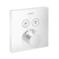 Hansgrohe Shower Select - Robinet thermostatique encastré avec 2 fonctions, blanc mat 15763700
