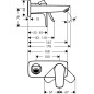 Hansgrohe Talis E - Mitigeur de lavabo encastré, chrome 71732000