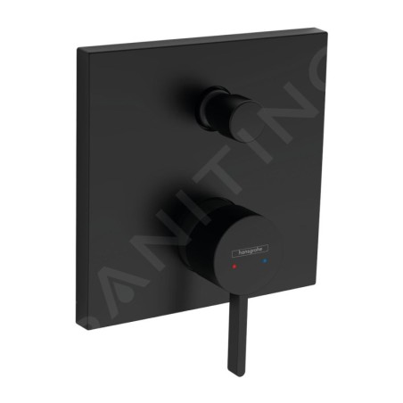 Hansgrohe Finoris - Mitigeur de baignoire encastré, 2 sorties, noir mat 76415670