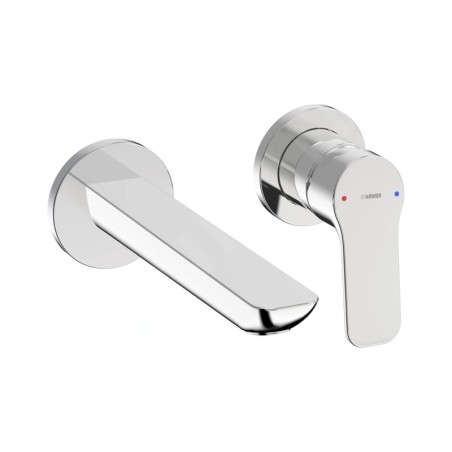 Hansa Basic - Mitigeur de lavabo encastrable, installation à 2 trous, chrome 55602103