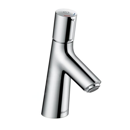 Hansgrohe Talis Select S - Mitigeur de lavabo 80 avec tirette et garniture de vidage, touche de commande, chrome 72040000