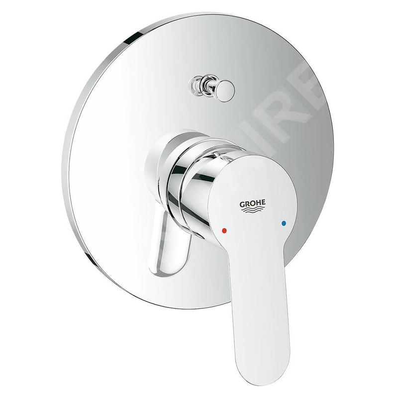 Grohe BauEdge - Mitigeur encastré de baignoire avec corps encastré, chrome 29079000
