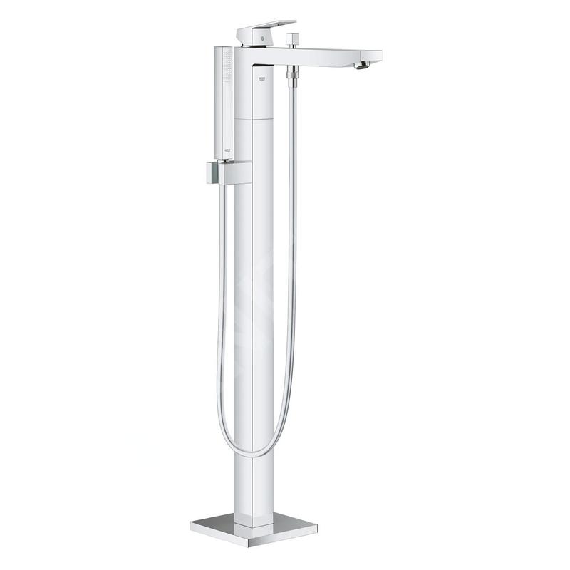 Grohe Eurocube - Mitigeur de baignoire au sol, avec accessoires, chrome 23672001 Grohe Eurocube - Mitigeur de baignoire au sol, avec accessoires, chrome 23672001
