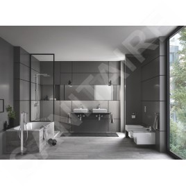 Grohe Eurocube - Mitigeur de baignoire au sol, avec accessoires, chrome 23672001