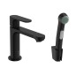 Hansgrohe Rebris S - Mitigeur de lavabo avec douchette de bidet, noir mat 72215670