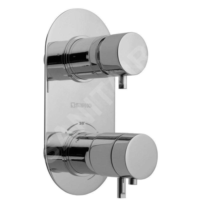 Sapho Rhapsody - Mitigeur thermostatique encastré, 2 sorties, chrome 5585T