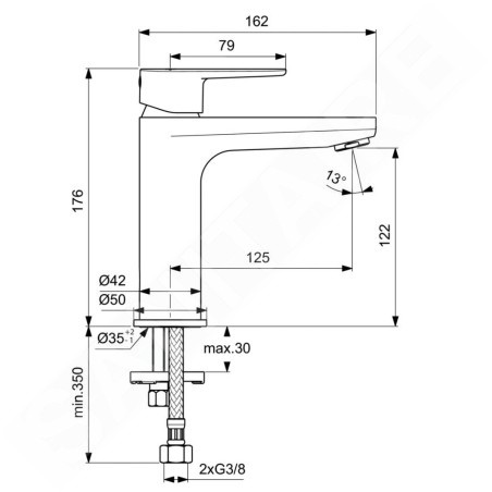 Ideal Standard Cerafine O - Mitigeur de lavabo, chrome BC554AA