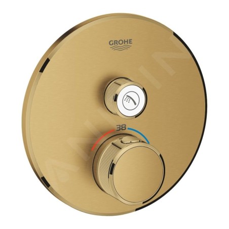 Grohe Grohtherm SmartControl - Mitigeur thermostatique encastré de douche avec 1 sortie, Cool Sunrise brossé 29118GN0