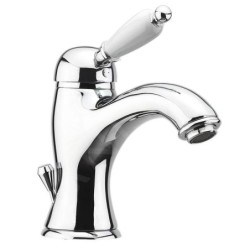 Sapho Kirké - Mitigeur de lavabo White, chrome KI02BC