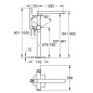 Grohe Plus - Mitigeur de baignoire à monter au sol, chrome 23846003