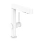 Hansgrohe Finoris - Mitigeur de lavabo 230, avec Push-Open et bec extractible, EcoSmart, blanc mat 76063700