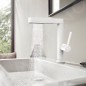 Hansgrohe Finoris - Mitigeur de lavabo 230, avec Push-Open et bec extractible, EcoSmart, blanc mat 76063700