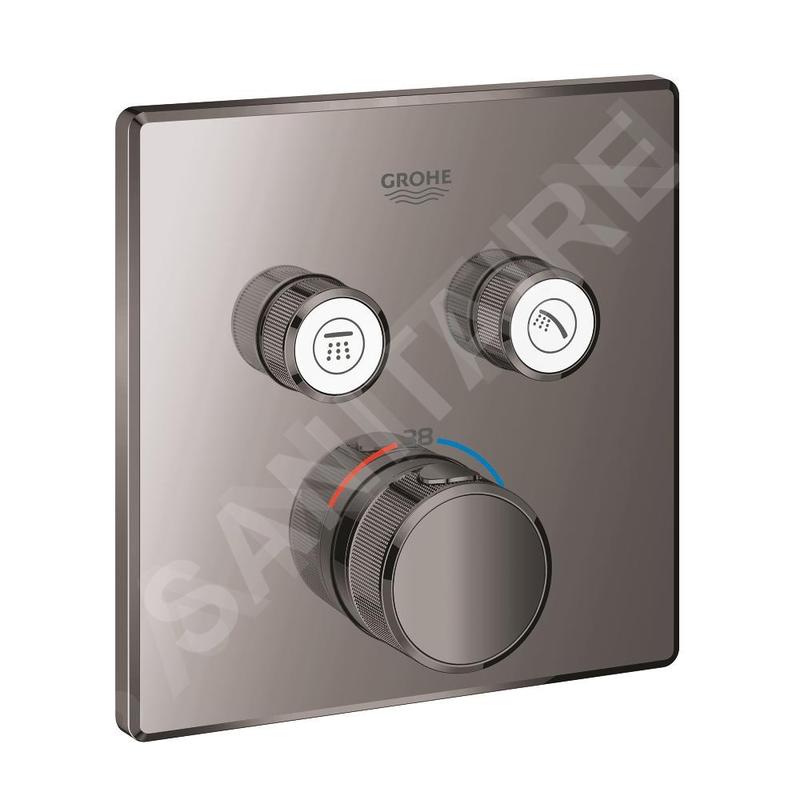Grohe Grohtherm SmartControl - Mitigeur thermostatique encastré avec 2 soupapes, Hard Graphite 29124A00 Grohe Grohtherm SmartControl - Mitigeur thermostatique encastré avec 2 soupapes, Hard Graphite 29124A00