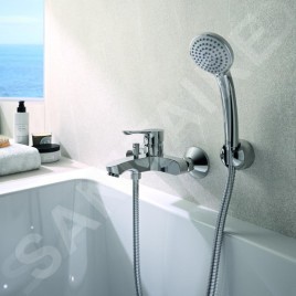 Ideal Standard Alpha - Mitigeur de baignoire avec accessoirs, montage mural, chrome BC676AA