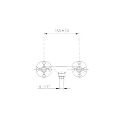 Sapho Antea - Mitigeur de douche Antea, bronze 3866