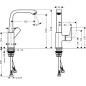 Hansgrohe Metris New - Mitigeur de lavabo 230 avec garniture de vidage Push-Open, chrome 31187000 Hansgrohe Metris New - Mitigeur de lavabo 230 avec garniture de vidage Push-Open, chrome 31187000