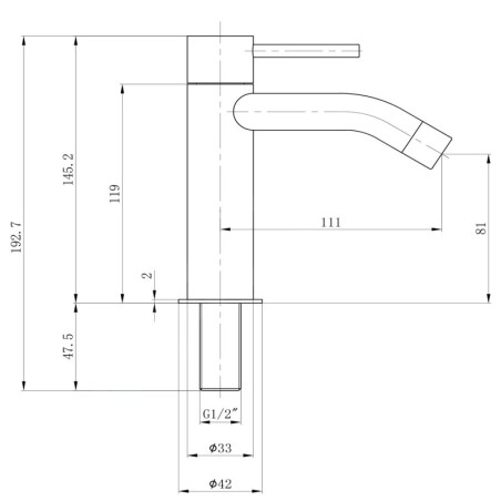 Sapho Small - Robinet de lavabo, chrome SM24