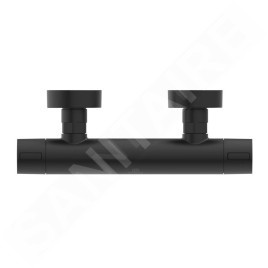 Ideal Standard ALU+ - Mitigeur thermostatique de douche, noir soyeux BD582XG