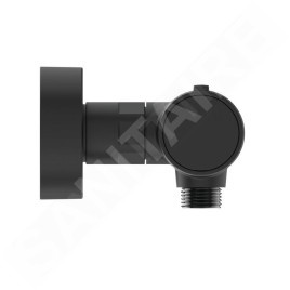 Ideal Standard ALU+ - Mitigeur thermostatique de douche, noir soyeux BD582XG