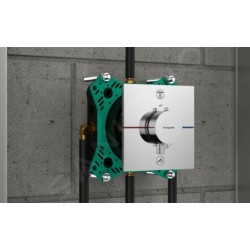 Hansgrohe ShowerSelect Comfort - Mitigeur thermostatique encastré pour 2 sorties, chrome 15572000