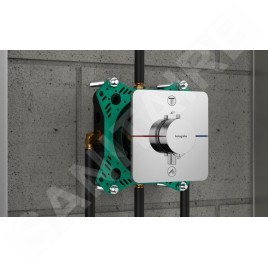 Hansgrohe ShowerSelect Comfort - Mitigeur thermostatique encastré pour 2 sorties, chrome 15583000