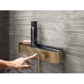 Hansgrohe ShowerTablet Select - Mitigeur thermostatique de douche, bronze brossé 24360140