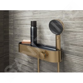 Hansgrohe ShowerTablet Select - Mitigeur thermostatique de douche, bronze brossé 24360140