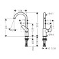 Hansgrohe Logis - Mitigeur de lavabo, EcoSmart, noir mat 71131670