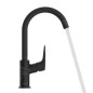 Hansgrohe Logis - Mitigeur de lavabo, EcoSmart, noir mat 71131670