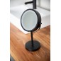 DAISY miroir cosmétique éclairage LED, Ø 150 mm, noir