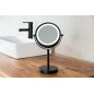 DAISY miroir cosmétique éclairage LED, Ø 150 mm, noir