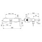 Hansa Loft - Mitigeur de baignoire, chrome 57702103