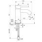 Ideal Standard CeraLine - Mitigeur de lavabo, noir BC268XG