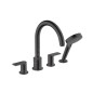 Hansgrohe Vernis Shape - Mitigeur sur le bord de baignoire, installation 4 trous, noir mat 71459670 Hansgrohe Vernis Shape - Mitigeur sur le bord de baignoire, installation 4 trous, noir mat 71459670