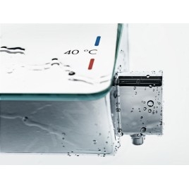 Hansgrohe Ecostat Select - Mitigeur thermostatique de baignoire, blanc/ chrome 13141400