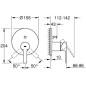 Grohe Lineare - Mitigeur encastrable pour 2 sorties, chrome 24064001
